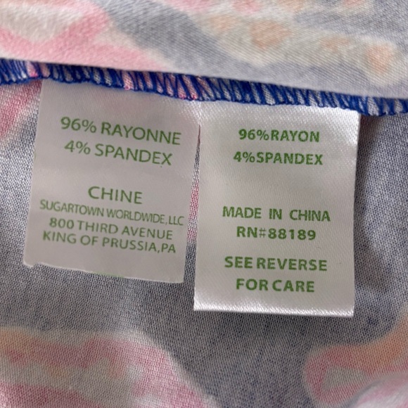 Lilly Pulitzer Strapless Fit & Flare Dress Sz 2XS Blue pink - Picture 7 of 11